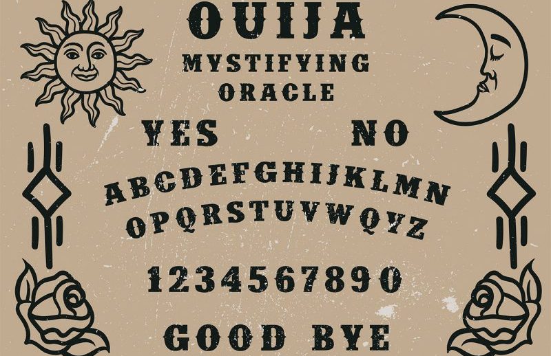 tabuleiro Ouija halloween