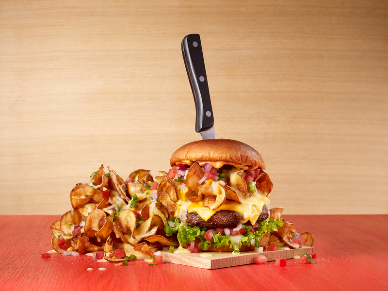 Buffalo Wingman Burger, Dueling Barbecue Burger, Southwest Tornado Twists Burger, Barbecue Crispy Chicken Burger